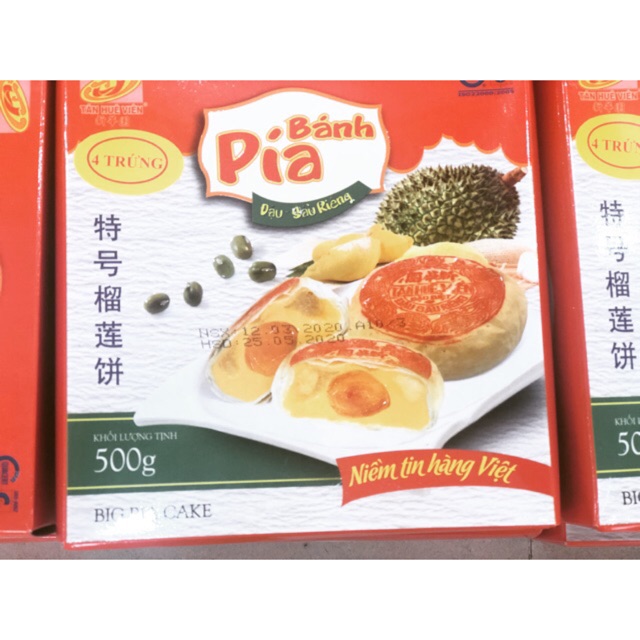 Bánh Pía 4 trứng 500g Tân Huê Viên.