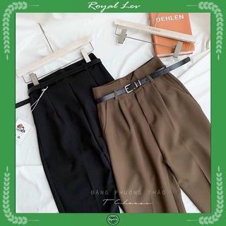 Quần Baggy Sẻ Cạp Lưng Cao Baggy Cạp Chữ V  Kho Sỉ Huyền Trang