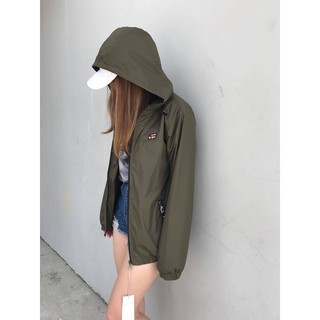 ÁO KHOÁC JACKET logo raw (mà đen size M)