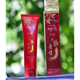 Sữa rửa mặt hàn quốc sâm đỏ my gold gingseng