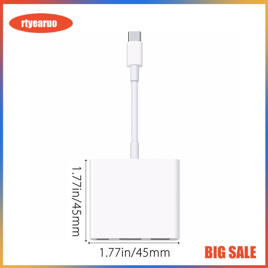 Bộ chuyển đổi Type-C sang HDMI 4k/USB/Type C 3 trong 1 cho Macbook/ iPad dùng trong trình chiếu