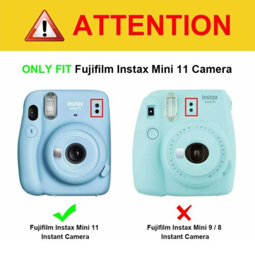Túi Đựng Máy Ảnh Cho Fujifilm Instax Mini 11 Kèm Dây Đeo Màu Cầu Vồng