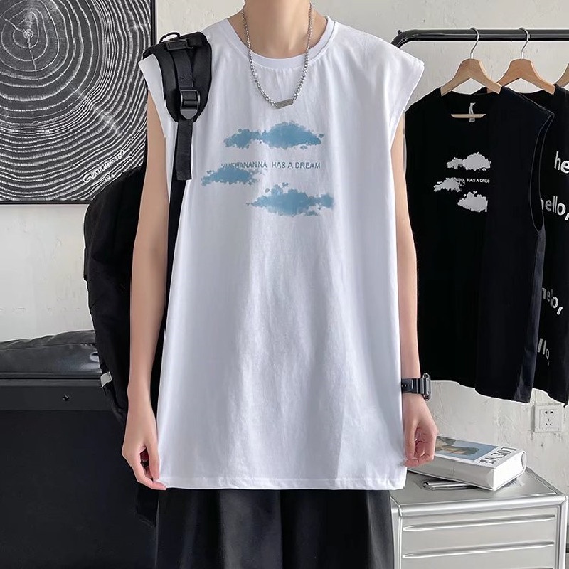 Áo Thun Ba Lỗ Thể Thao Oversize Thời Trang Dành Cho Nam Size M-5XL