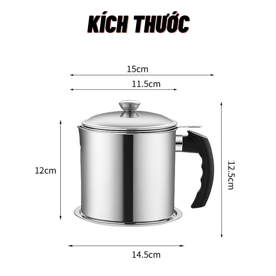 Ca lọc dầu inox 304 loại xịn, mắt lưới nhỏ giúp lọc sạch 100% cặn dầu