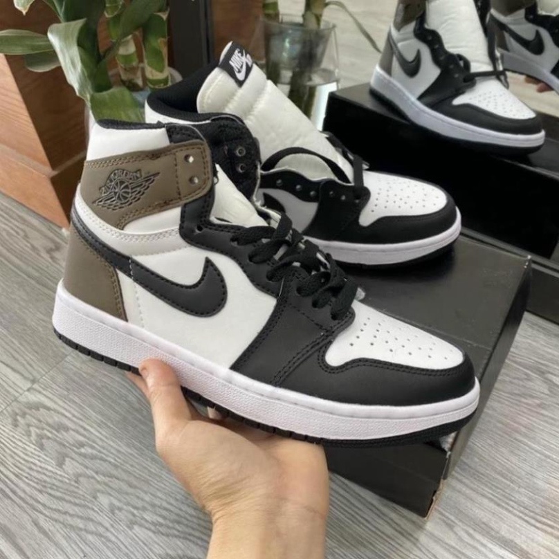 Giày thể thao Jordan 1 cao cổ nâu đen, Giày JD 1 nam nữ mới nhất - hàng chuẩn Full Box Bill hot20212022