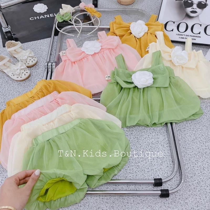 Quần áo trẻ em, bộ bé gái, size 6-18kg