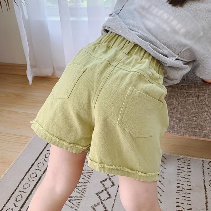 Quần Short Cotton Màu Trơn Thời Trang Hàn Quốc Cho Bé