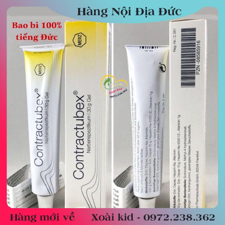[auth] Kem làm mờ sẹo Contractubex Đức tuýp 30g , Đủ Bill Date mới [Hot]