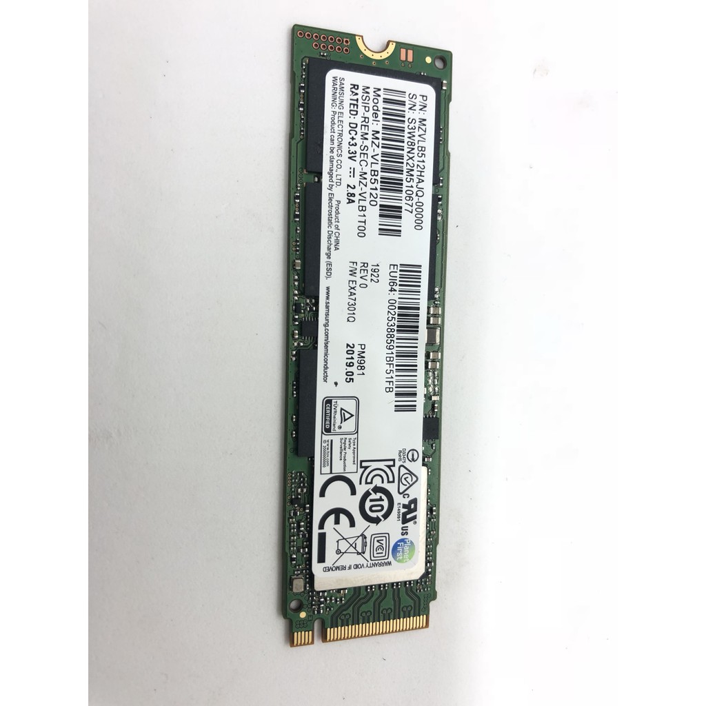 Ổ cứng SSD M2-PCIe 512GB Samsung PM981 NVMe 2280 (OEM Samsung 970 EVO ) | BigBuy360 - bigbuy360.vn