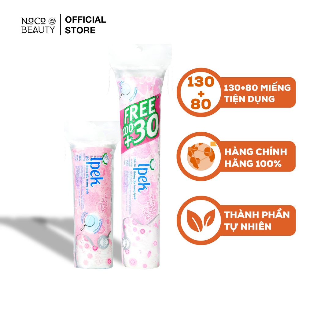 Bông Tẩy Trang Ipek Klasik Cotton Pads (80 miếng - 130 miếng)