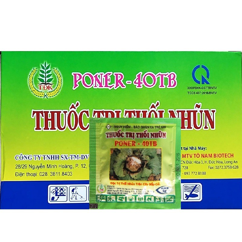 Thuốc Poner - 40TB đặc trị thối nhũn cho hoa lan và cây trồng dạng viên sủi cực hiệu quả