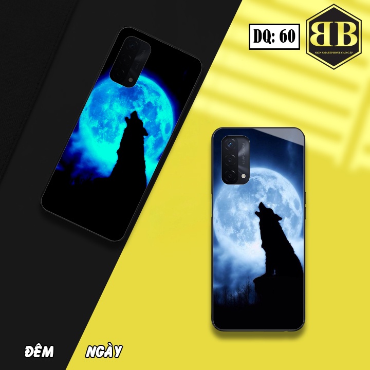 Ốp lưng kính Dạ Quang Oppo A74 4G / F19 phát sáng trong đêm hình cá nhân