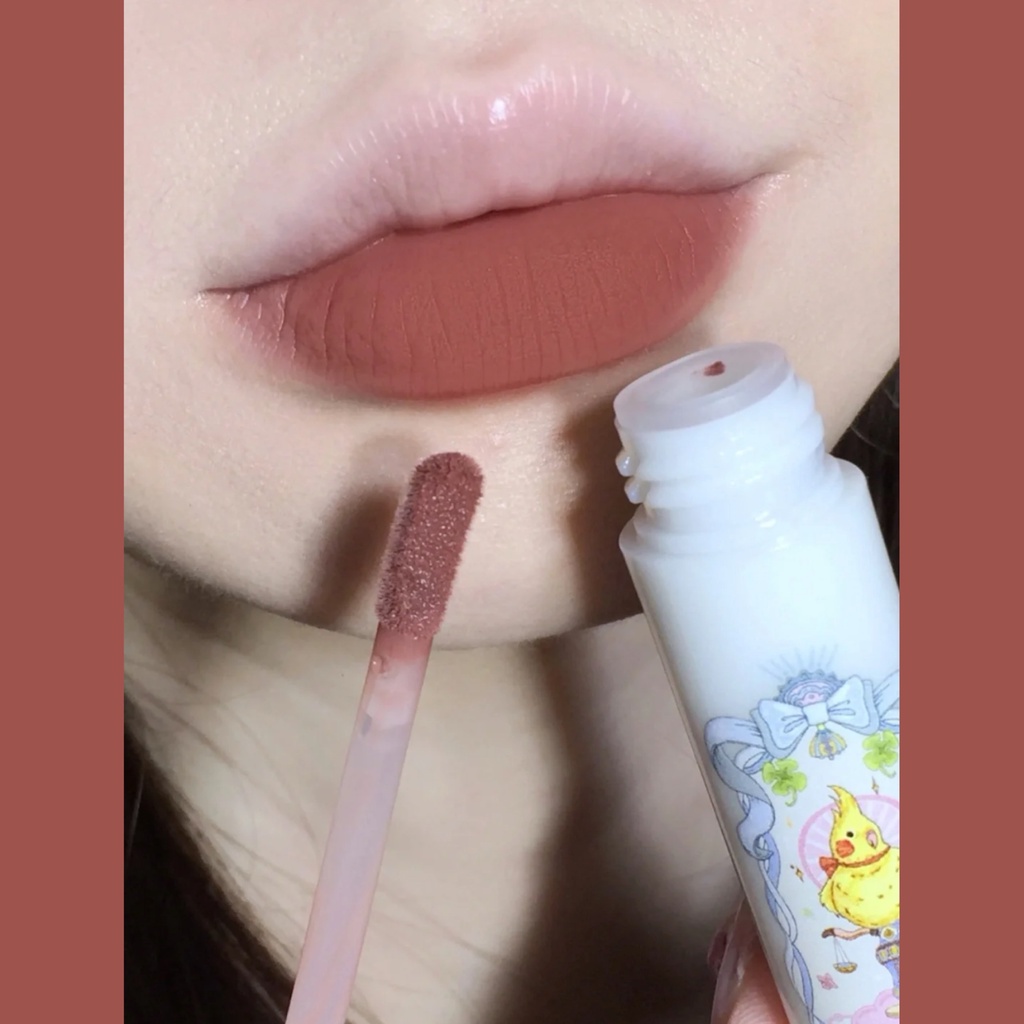 Son kem TOORUNE vỏ trắng mịn lì mềm môi lì Magic Garden Air Lip Powder Cream lâu trôi TRUN08