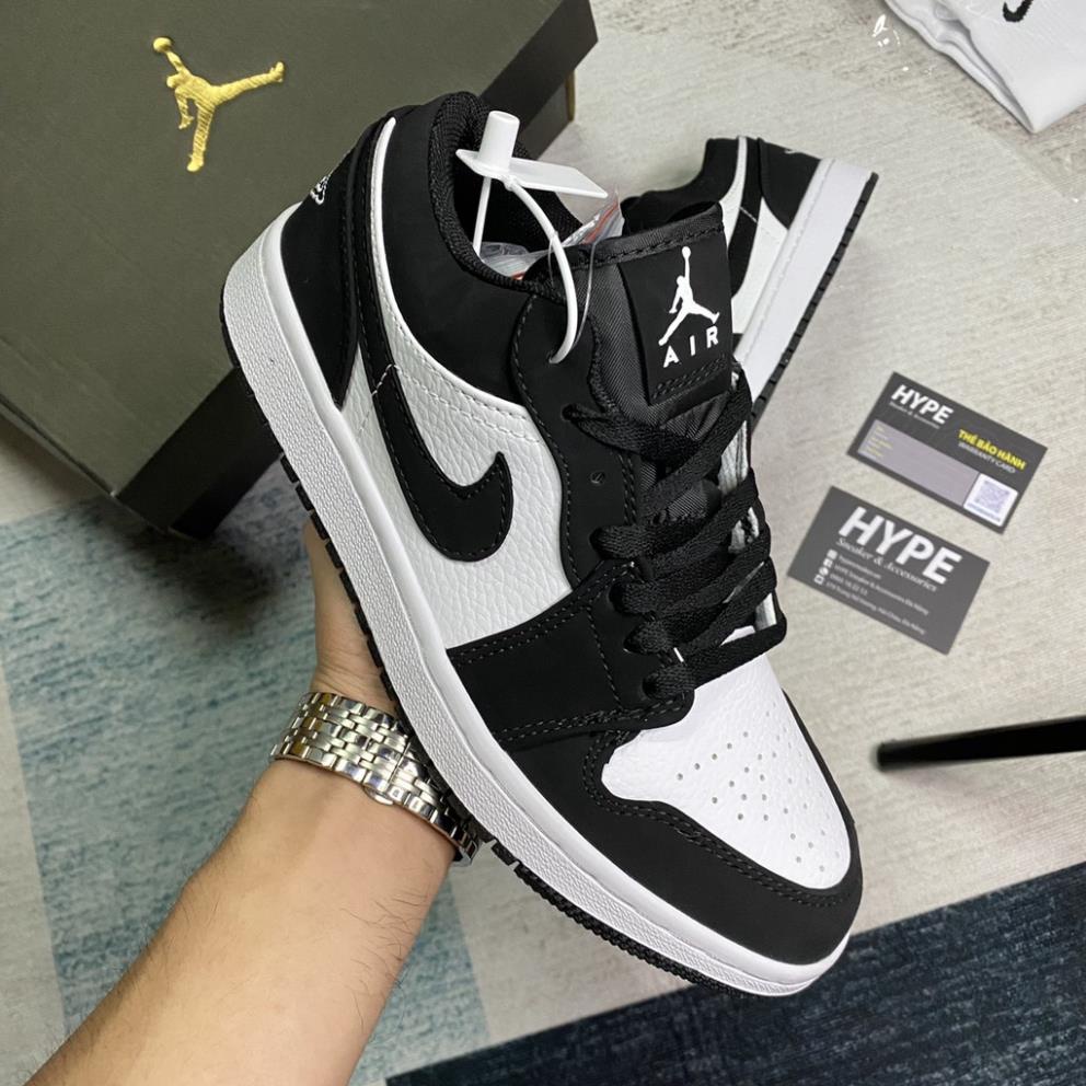 Giày Nike Air Jordan 1 Low Black White Trắng/đen - Phiên bản 1:1 chuẩn | Hype Sneaker . 🏂🏻