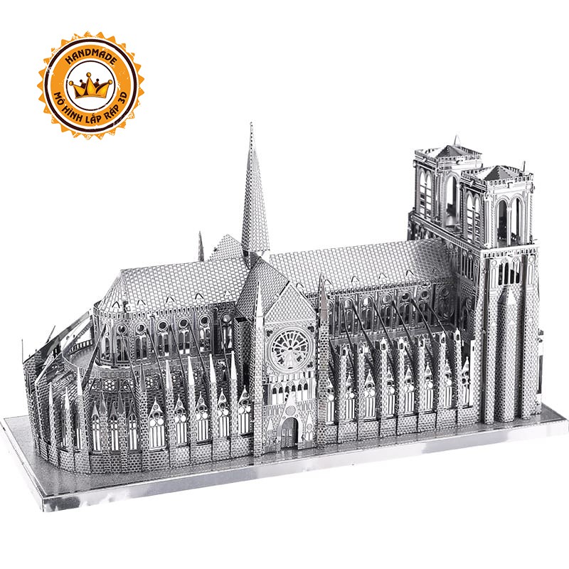 Mô Hình Kim Loại Lắp Ráp 3D Piececool Nhà Thờ Đức Bà Notre Dame De Paris