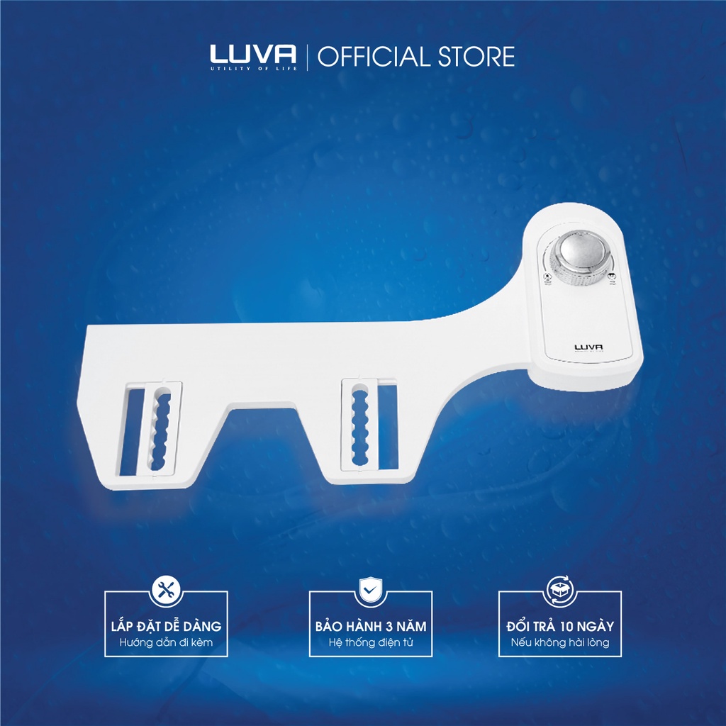 Thiết bị rửa vệ sinh thông minh LUVA - LB201 lắp thêm cho bồn cầu - Bảo hành chính hãng 3 năm - LUVA VIỆT NAM