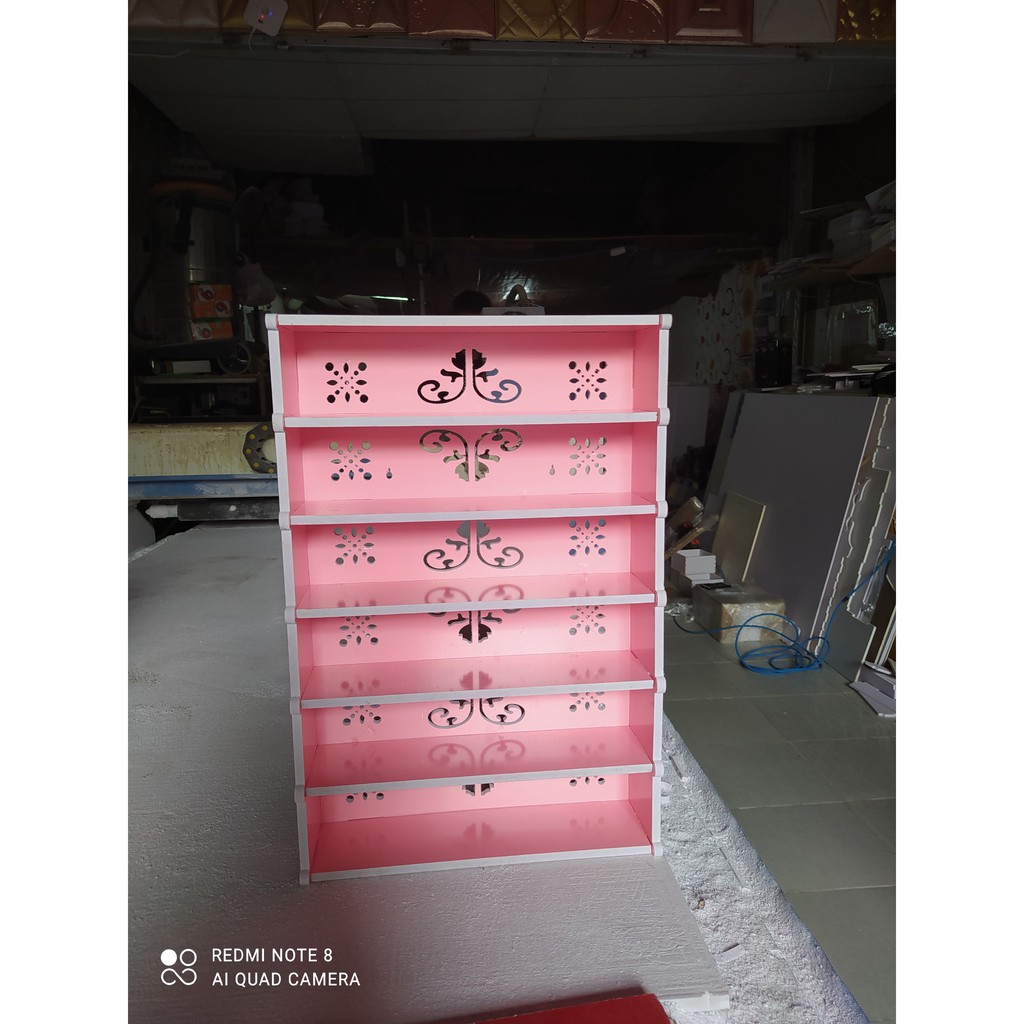 Kệ để Sơn Nail 6 Tầng  PVC Siêu Rẻ