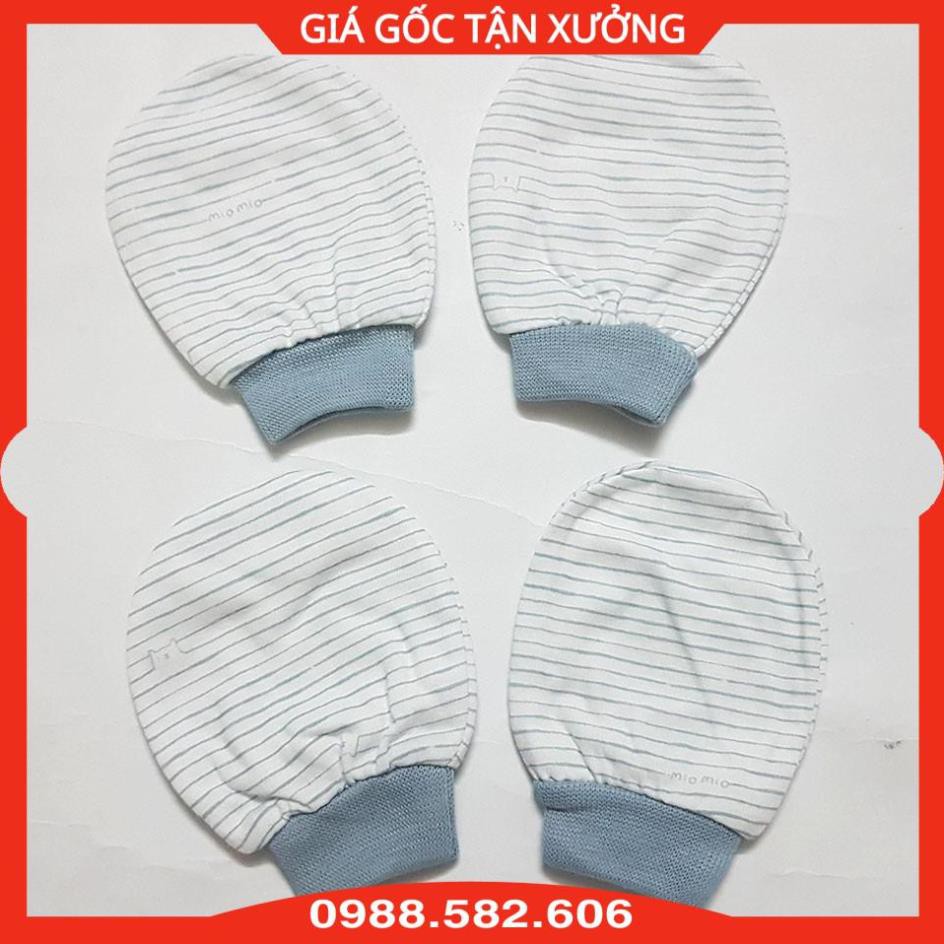 SET 2 Đôi Bao Tay Sơ Sinh MioMio Cotton Cho Bé (2 Đôi Bao Tay Mio /Gói) - BTT00132