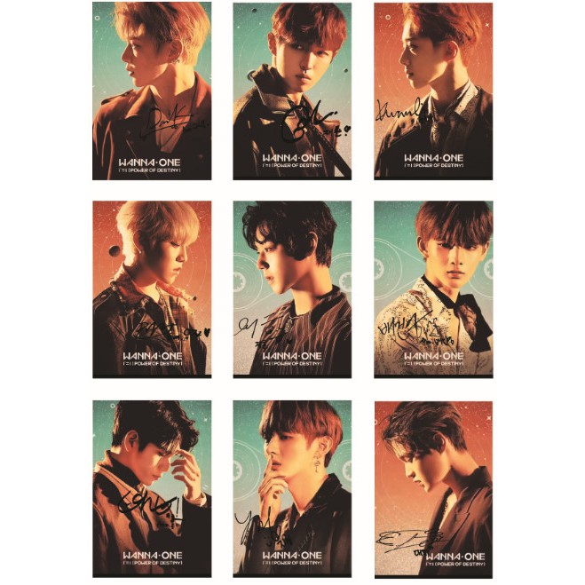 Lomo card 50 ảnh WANNA ONE - 1¹¹=1 POWER OF DESTINY Có chữ ký