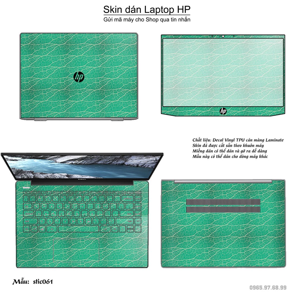 Skin dán Laptop HP in hình Hoa văn sticker _nhiều mẫu 10 (inbox mã máy cho Shop)