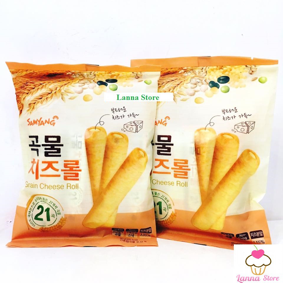 Bánh ngũ cốc cuộn phô mai Samyang - xuất xứ: Hàn Quốc 🇰🇷.