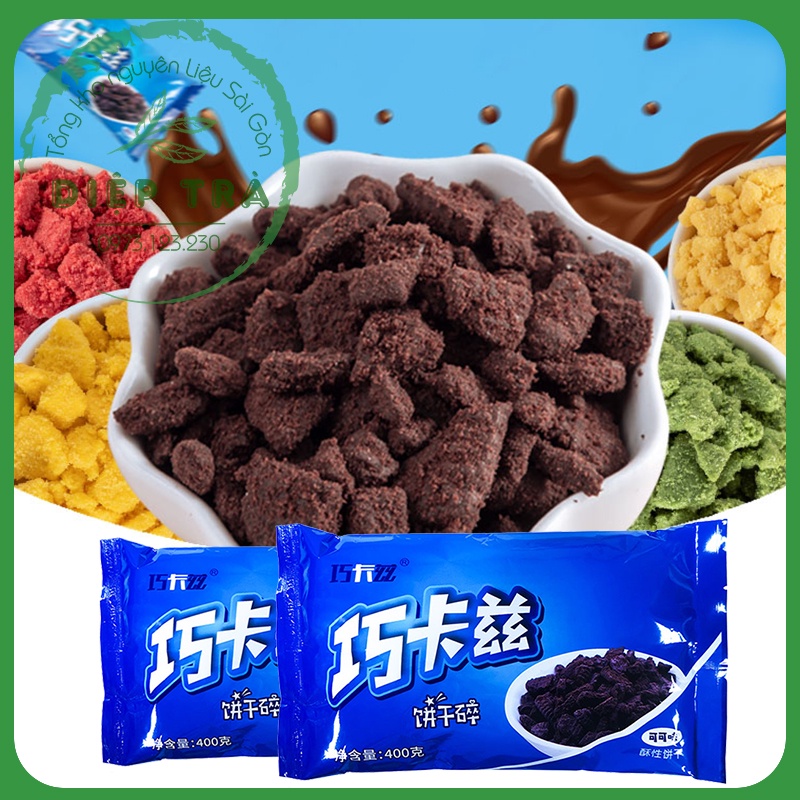 Vụn bánh các vị:  Trứng muối / Matcha / Oreo / Chuối (Tiện dụng, giá rẻ, giòn thơm béo ngậy)