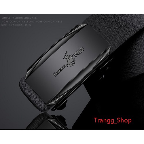 Thắt Lưng Nam Da Bò Cao Cấp Emrenew Polo 2 Lớp Full hộp Đựng Bảo Hành 12 Tháng