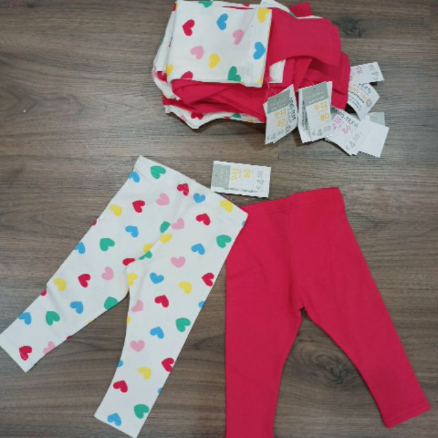 Set 2 Leggings bé gái