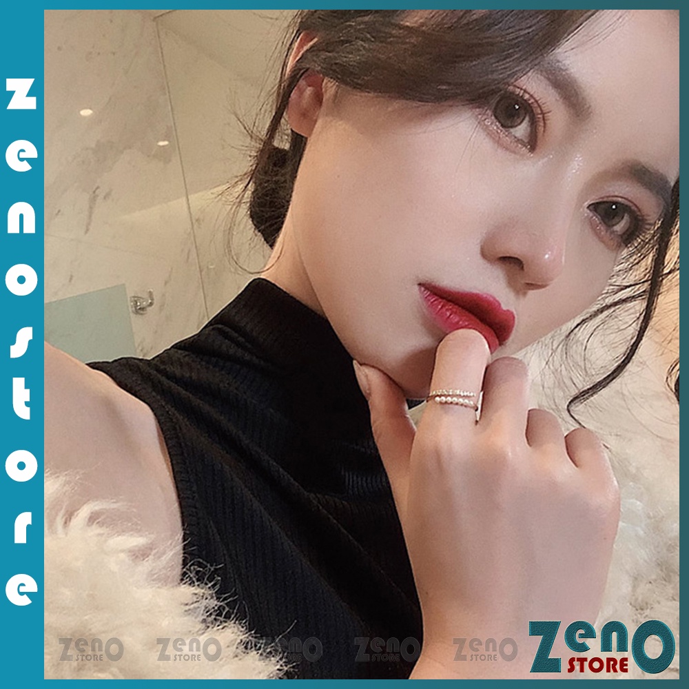 Nhẫn ZenO mạ vàng đính ngọc N05 có thể điều chỉnh độ rộng