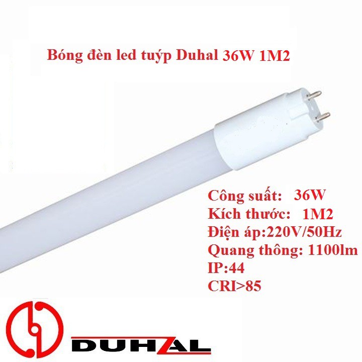 Bóng đèn tuýp led Duhal 36W 20W 1m2 10W 0m6