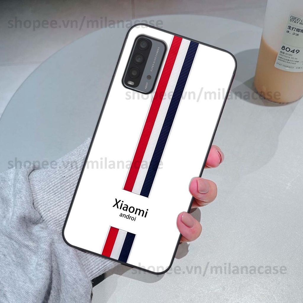 Ốp Xiaomi Redmi 9T in giả da phong cách thể thao, cá tính, thời trang
