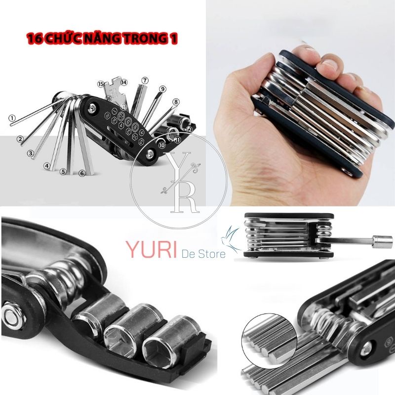 Bộ dụng cụ sửa chữa 16 món, Bộ dụng cụ sửa chữa cầm tay nhỏ gọn tiện lợi, bộ ốc vít đa năng chuyên dụng