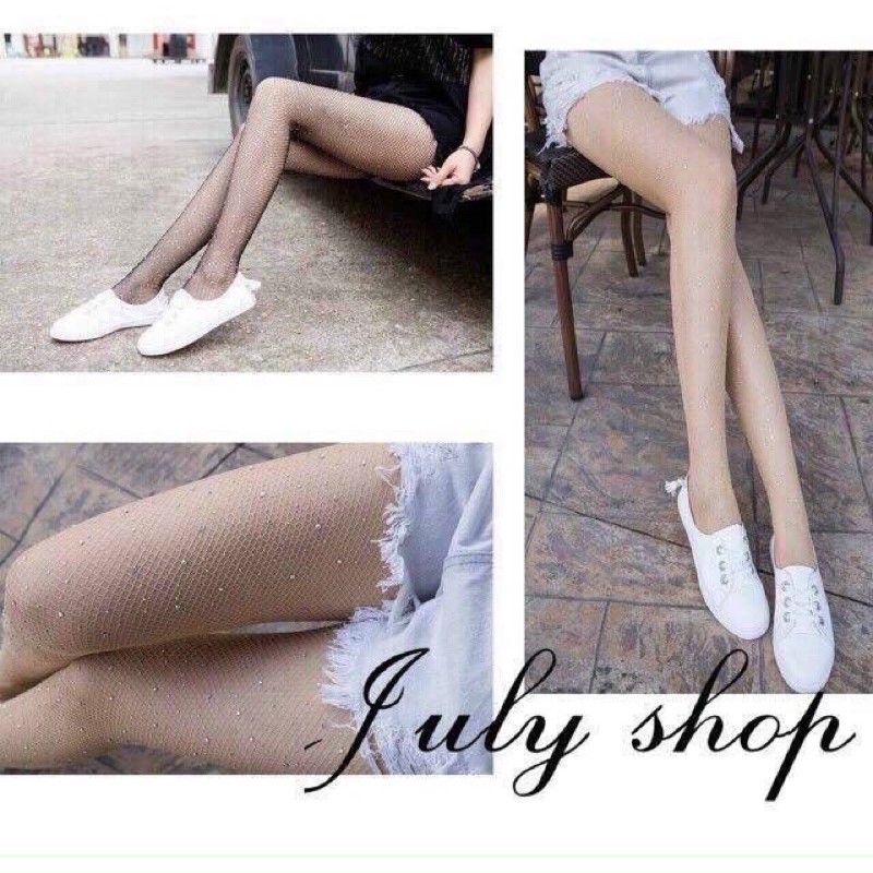 QUẦN TẤT LƯỚI ĐÍNH ĐÁ LẤP LÁNH SEXY