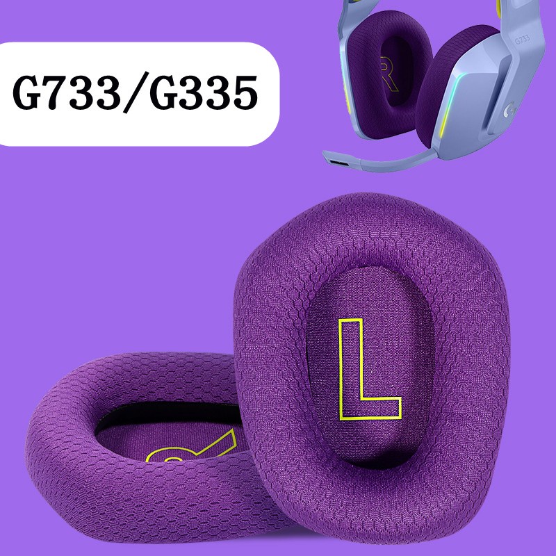 Đệm Xốp Phối Da Bọc Đầu Tai Nghe Gaming Cho Logitech G733 G335