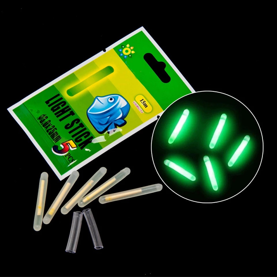 5 Que Đèn Dạ Quang Gắn Phao Nổi Câu Cá