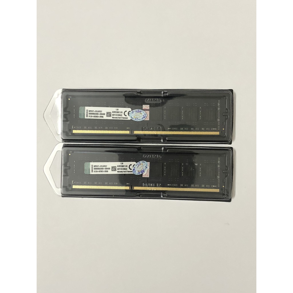 Bộ nhớ máy tính để bàn Kingston DDR3 8GB Bus 1600Mhz