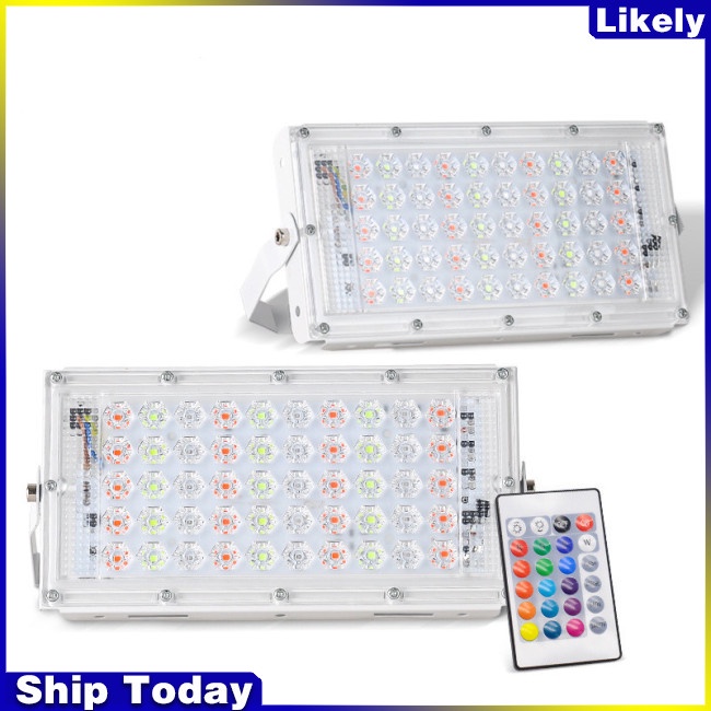 Đèn LED RGB 50W 220V chống thấm nước siêu sáng tiện dụng