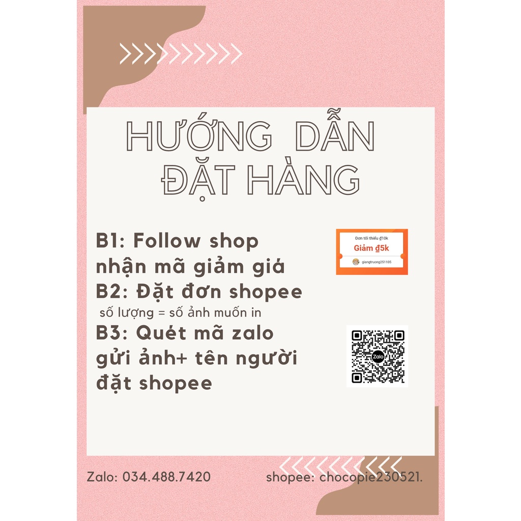 ẢNH POLAROID IN THEO YÊU CẦU