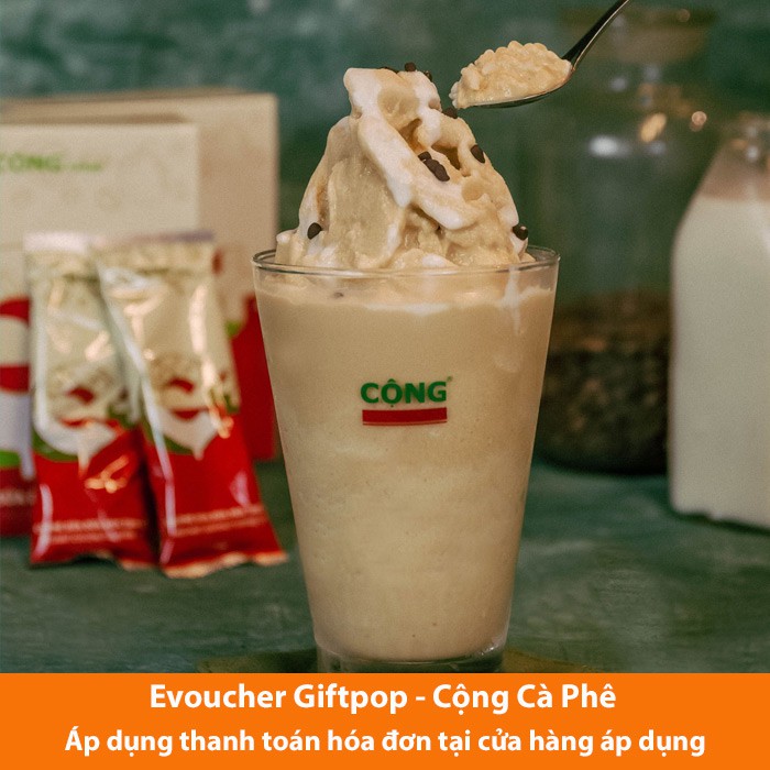 Hồ Chí Minh, Hà Nội [Evoucher] Phiếu quà tặng cửa hàng Cộng Cà Phê trị giá 50.000 VNĐ