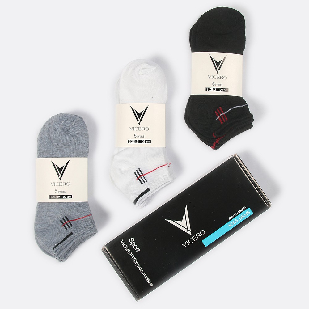 𝙎𝙞𝙚̂𝙪 𝙎𝙖𝙡𝙚 COMBO 10 đôi tất nam viền cổ VICERO Kháng khuẩn