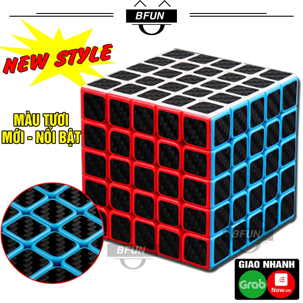 Rubik 5x5 (VIỀN MÀU) Loại Tốt NO.8923 - Khối Rubik Xoay Trơn, Đồ Chơi Trẻ Em BFUN (Shop có bán rubik 3x3, 2x2..)