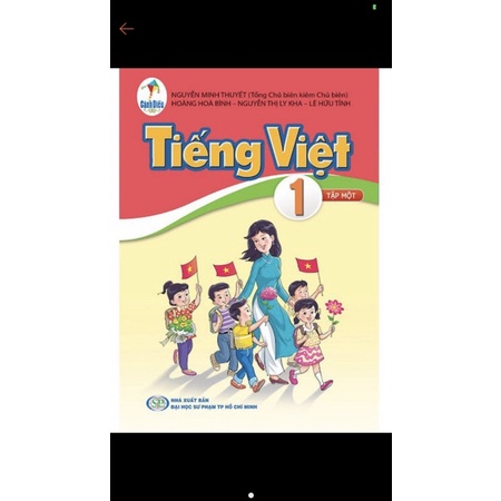 tiếng việt lớp 1 tập 1 + bút chì 2b (cách diều)