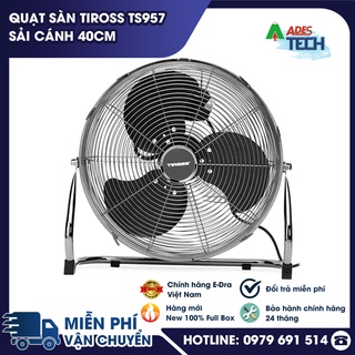 Quạt sàn Tiross TS957 sải cánh 40cm | Gió sâu, rộng, mạnh, tỏa gió đều