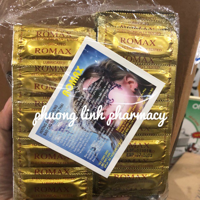 (có sỉ) Bịch 120 chiếc bao cao su Romax