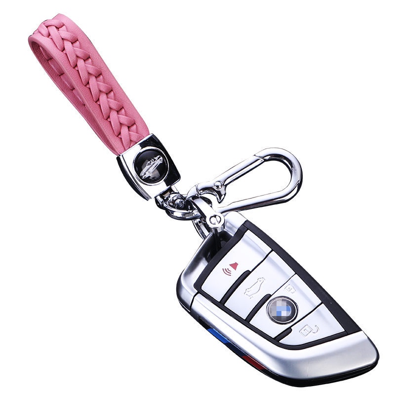 Móc Khóa Xe Hơi Bằng Da Cừu Thiết Kế Đơn Giản Tiện Dụng Cho Perodua proton Toyota Honda Ford nissan