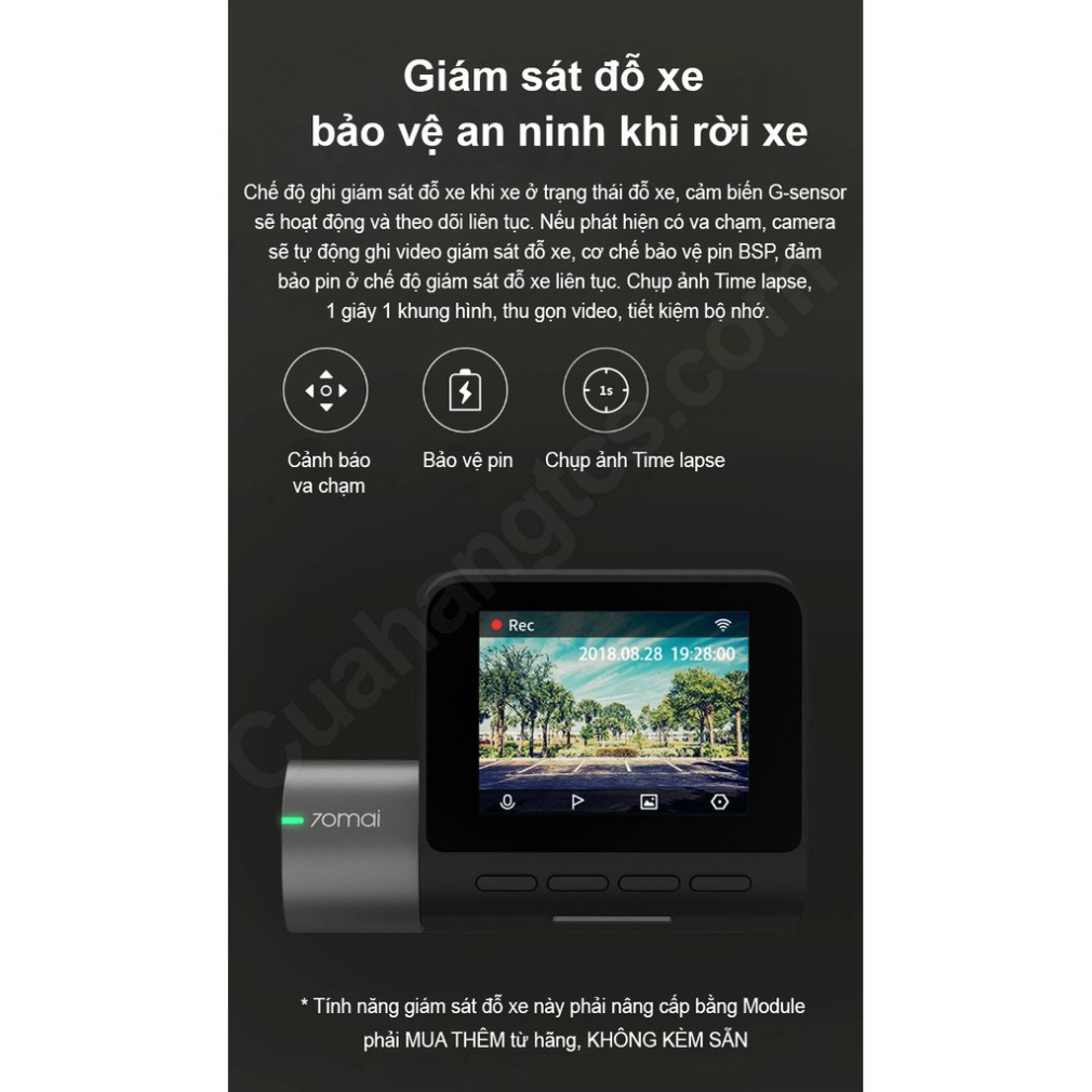 Camera hành trình Xiaomi 70mai Pro bản quốc tế chính hãng | BigBuy360 - bigbuy360.vn