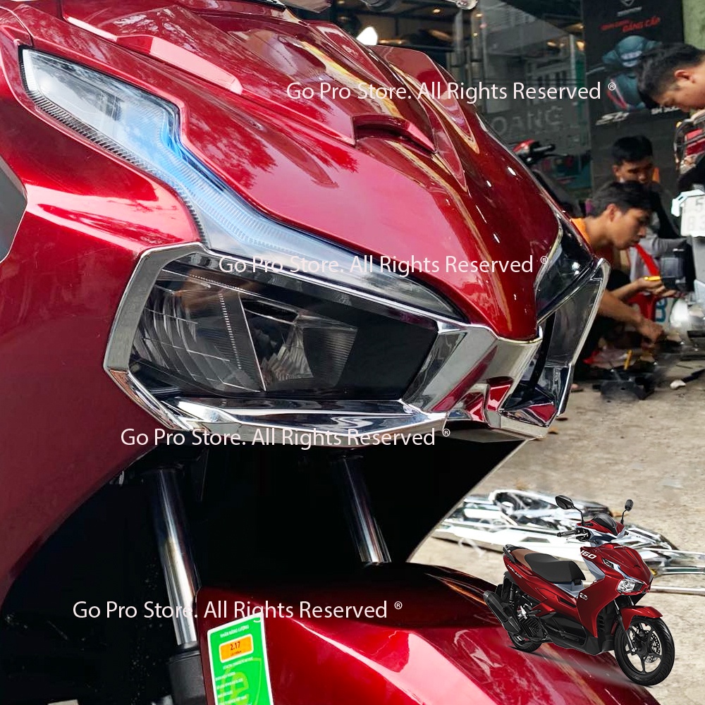 Ốp Viền Đèn Pha AIR BLADE 2023 Nhựa Xi