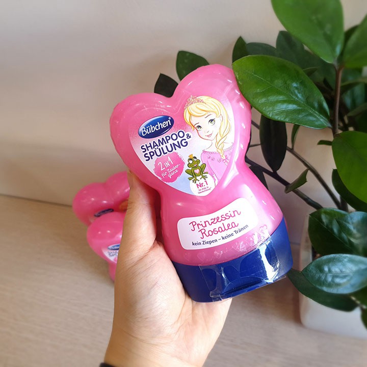 Dầu Gội Xả Cho Bé Bubchen Tomlige Trái Tim 2 in 1 Công Chúa