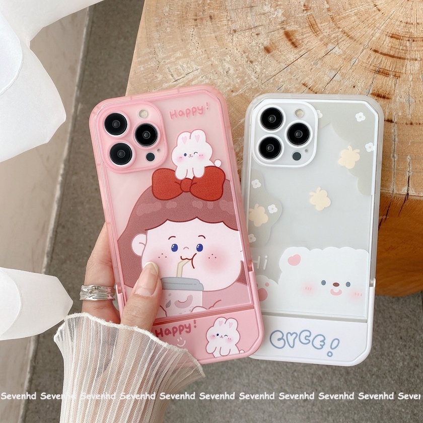 Ốp Điện Thoại Họa Tiết Hoạt Hình Chubby Girl Dễ Thương Cho iPhone 14 13 12 11 Pro Max SE2020 X XR XS Max 8 7 6 Plus
