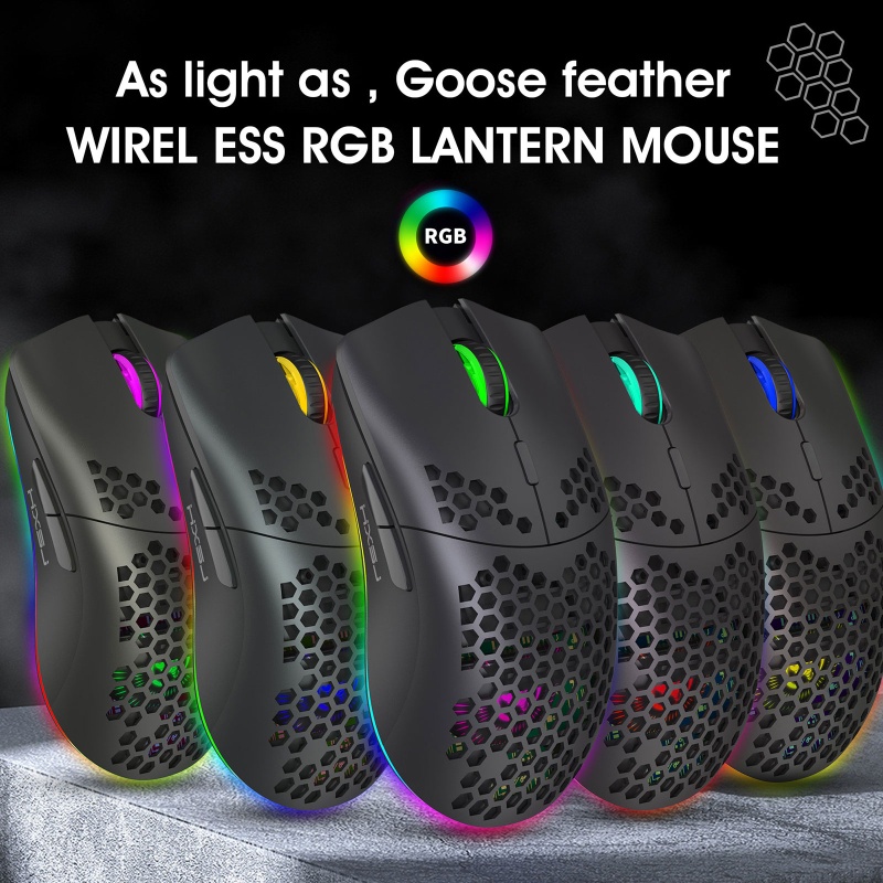 Chuột quang không dây hình tổ ong T66 2.4GHz